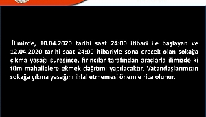 BUGÜN HER MAHALLEDE FIRINCILAR EKMEK DAĞITIMI YAPACAK 