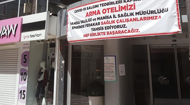 HOTEL ARMA SAĞLIK ÇALIŞANLARINA ÜCRETSİZ TAHSİS EDİLDİ 