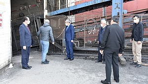 VALİ DENİZ, GÖÇÜK MEYDANA GELEN MADENDE İNCELEMELERDE BULUNDU