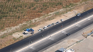 MANİSA'DA HAVADAN DENETİMLERDE SÜRÜCÜLERE CEZA YAĞDI