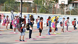 MANİSA'DA MASKELİ, SOSYAL MESAFELİ YÜZ YÜZE EĞİTİM