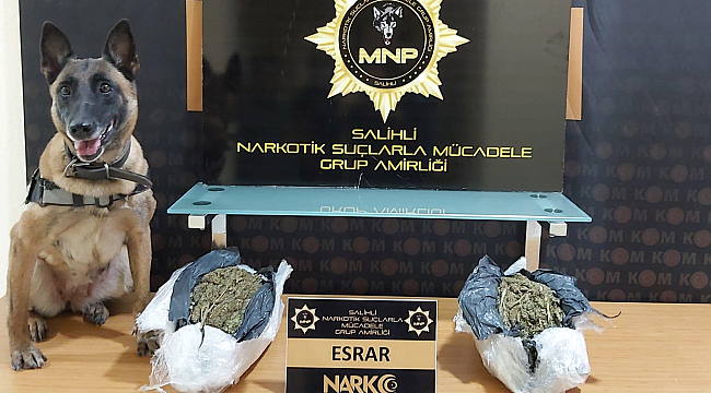 Manisa'da 5 kilo esrar ele geçirildi
