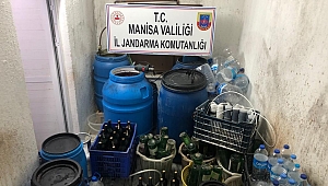 MANİSA'DA ÇOK SAYIDA KAÇAK İÇKİ ELE GEÇİRİLDİ