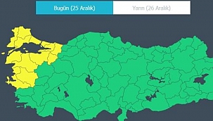 Meteoroloji'den Manisa'ya Sarı Kodlu Uyarı