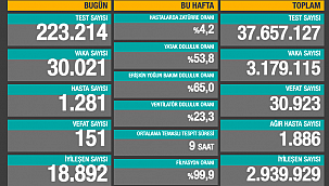 GÜNLÜK VAKA SAYISI 30 BİNİN ÜSTÜNDE 