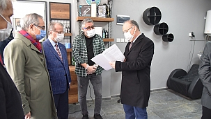 Manisa'da berber ve kuaför salonu denetimleri 