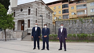 Çelik, cami ve türbe inşatını inceledi