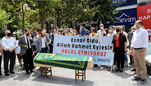 Manisa'da tabutlu eylem