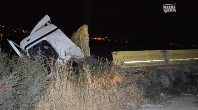 Direksiyon hakimiyeti kaybetti şarampole uçtu