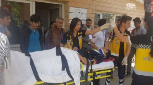 Kula'da kaza oldu 1 kişi yaralandı