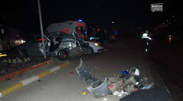 Manisa'da feci kaza 10 yaralı