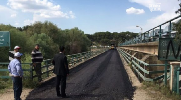 Regülatör köprüsüne asfalt yapıldı