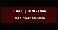 3 Günlük Elektrik Kesintisi