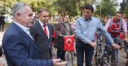 Sarıgöl'de Cumhuriyet İçin Bisiklet Bindiler