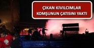 Bacadan Çıkan Kıvılcımlar Yan Komşunun Çatısını Yaktı