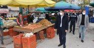 BAŞKAN PAZARA İNDİ, DENETLEME YAPTI