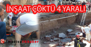 Akhisar'da inşaat çöktü, 4 işçi yaralandı